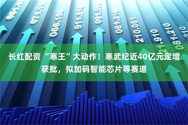 长红配资 “寒王”大动作！寒武纪近40亿元定增获批，拟加码智能芯片等赛道